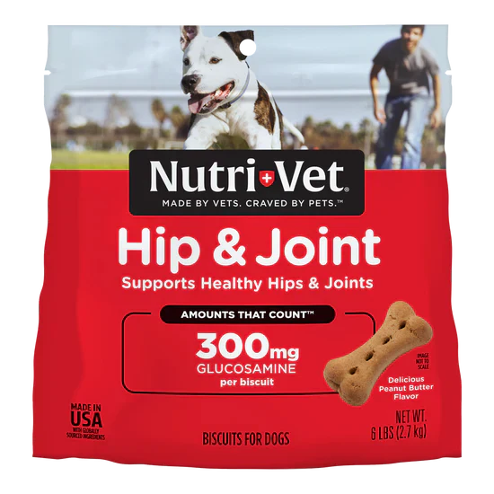 Nutri-Vet Hip & Joint Biscuits for Dogs with Glucosamine