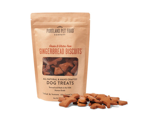 Portland Pet Food Company Grain & Gluten-Free Gingerbread Biscuits Dog Treats