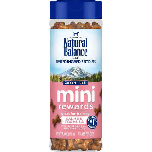 Natural Balance L.I.D Grain Free Mini Rewards Salmon Recipe Dog Training Treats