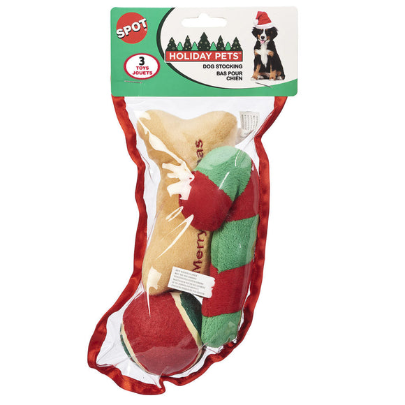 Ethical Spot Holiday Dog Toy Stocking Small