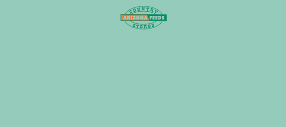 Teal background with Arizona Feeds Country Store logo