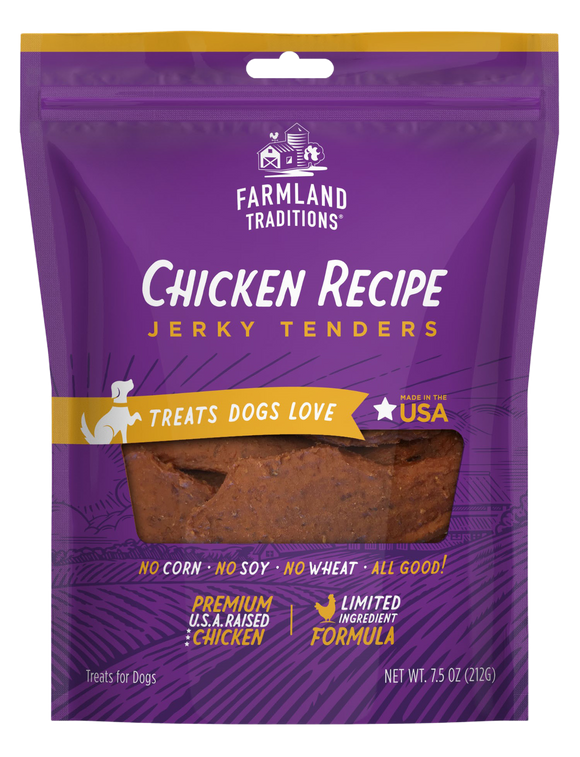 Farmland Traditions Chicken Recipe Jerky Tenders Dog Treats