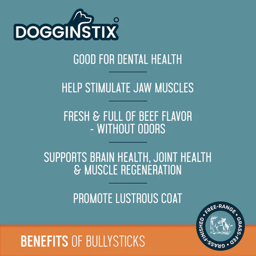 Dogginstix Bully Sticks  Standard Dog Treats