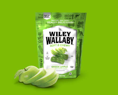 Wiley Wallaby Gourmet Blasted Green Apple (7.5 Oz)