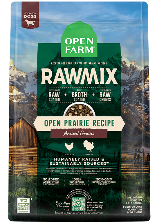 Open Farm Open Prairie Ancient Grains RawMix for Dogs