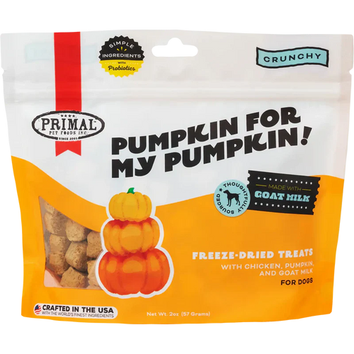 Primal Pet Foods Pumpkin For My Pumpkin Chicken, Pumpkin & Goat Milk Dog Treats