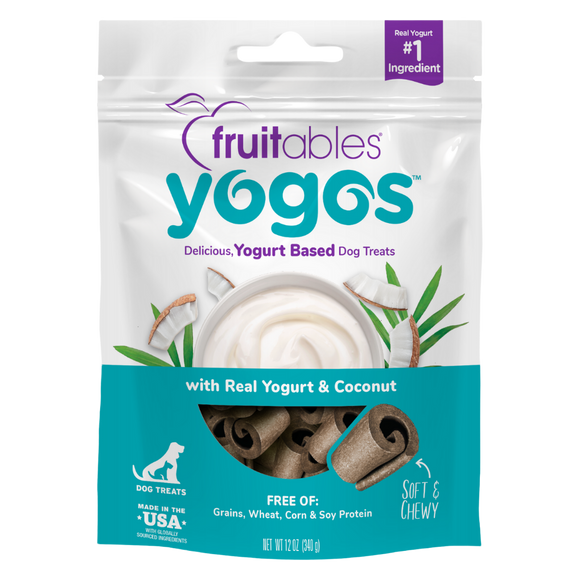 Fruitables Yogos Real Yogurt & Coconut Flavor Soft Dry Dog Treat