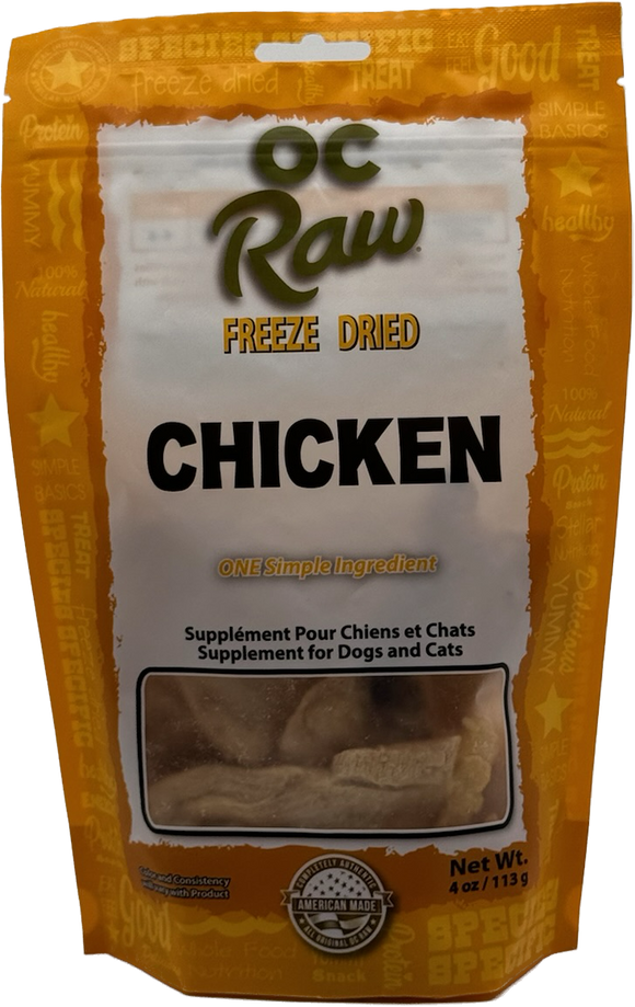 OC Raw Dog Freeze Dried Chicken Nuggets 4oz