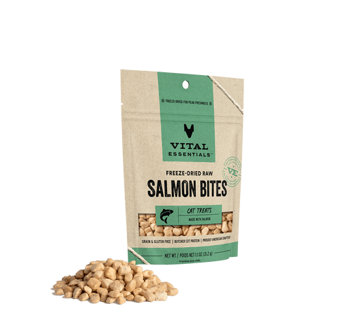 Vital Essentials Vital Cat Freeze Dried Grain Free Wild Alaskan Salmon Cat Treats