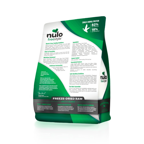 Nulo Freestyle Freeze-Dried Raw Duck with Pears