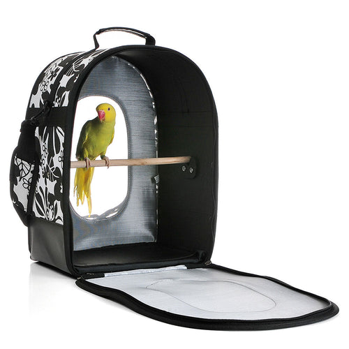 A&E Bird Cage Soft Sided Travel Carrier - Small Black