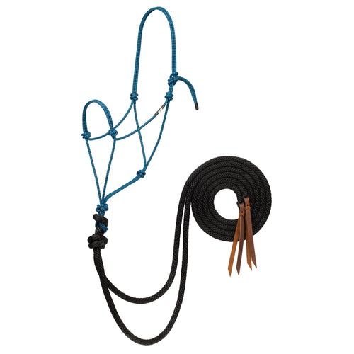 Weaver Silvertip Big Sky Loping Rope Halter With 8' Split Reins