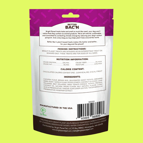 Bright Planet Better Bac'n Plant-Based Dog Treats