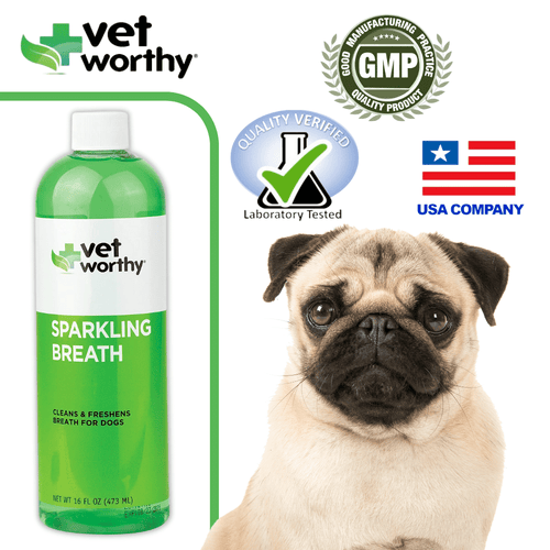 Vet Worthy Sparkling Breath Liquid for Dogs