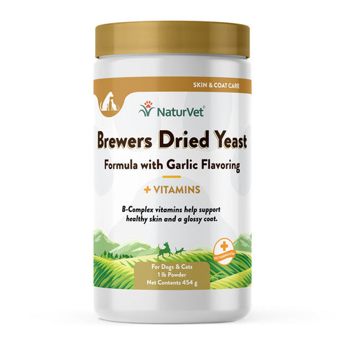 NaturVet Brewers Dried Yeast With Garlic Powder