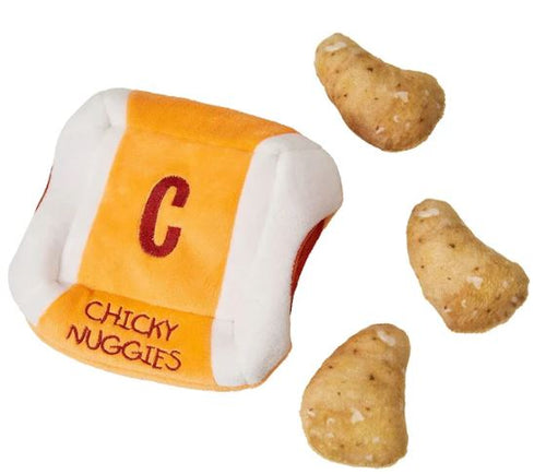 Cosmo Furbabies Chicken Nuggets Puzzle Plush Dog Toy