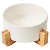 Fashion Pet Cosmo Single Diner Dog Bowl White