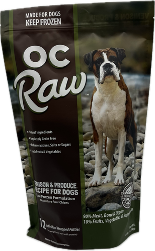 OC Raw Dog Venison & Produce