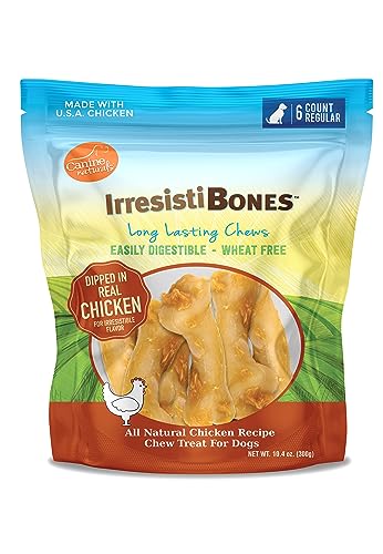 Canine Naturals IrresistiBONES Long Lasting Chicken Recipe Chew Treat for Dogs