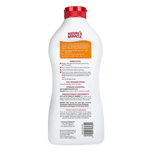 Nature's Miracle Skunk Odor Control Shampoo and Conditioner - Citrus