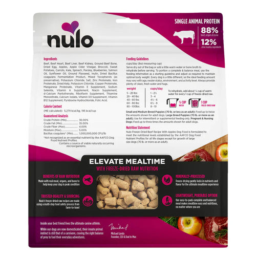 Nulo Freeze-Dried Raw Beef & Apples