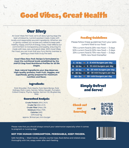 Good Vibes Gently Cooked Pork Mini-Burgers