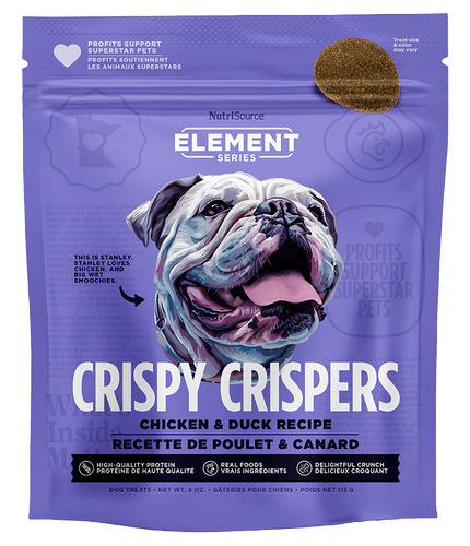 NutriSource Chicken & Duck Crispy Crispers High Protein Dog Treats