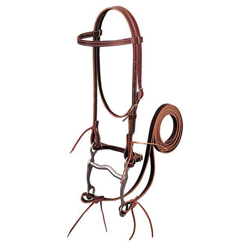 Weaver Latigo Leather Browband Bridle with Single Cheek Buckle