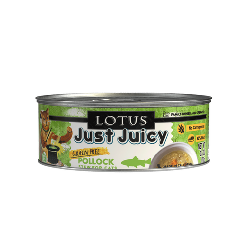 Lotus Just Juicy Pollock Grain-Free Stew Recipe for Cats