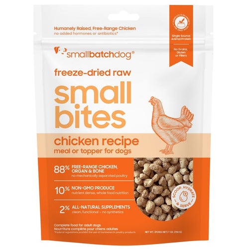 SmallBatch Pets Freeze-Dried Raw Small Bites Chicken Recipe