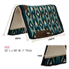 Weaver Synergy Blanket-Top Wool Felt Saddle Pad in Brown, Turquoise, Black, Purple Southwestern Patterns