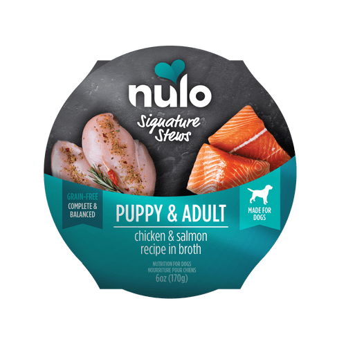 Nulo Chicken & Salmon in Broth Signature Stew For Puppies & Adult Dogs