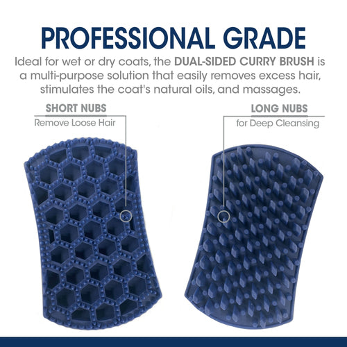 Four Paws Magic Coat Professional Series Dual-Sided Curry Brush for Dogs