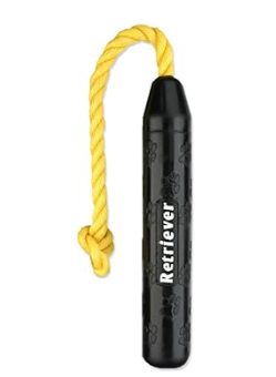 Mammoth TireBiterII Retriever with Poly Float Rope – Natural Rubber Dog Toys