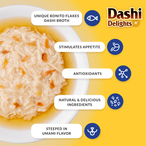 Inaba Dashi Delights Chicken with Tuna & Salmon Recipe Cat Treat