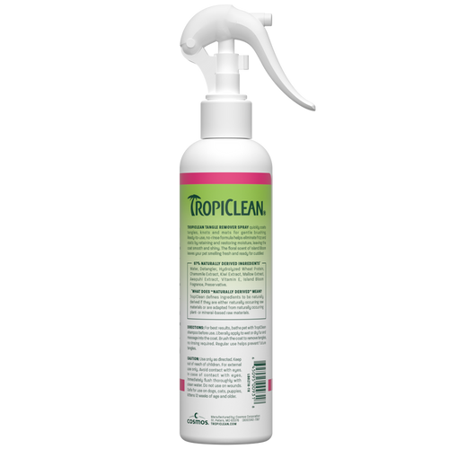TropiClean Island Bloom Tangle Remover Pet Spray
