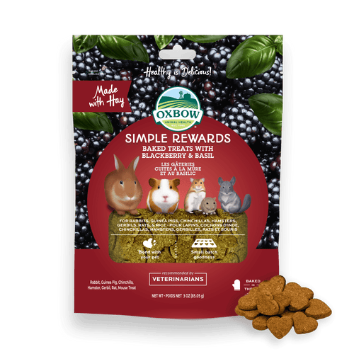 Oxbow Simple Rewards Baked Treats with Blackberry & Basil