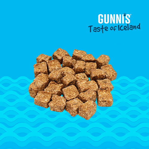 Gunni's Cod Baby Bites Dog Treats - Bite-Sized, Air-Dried, Icelandic Fish, Grain Free - 3oz