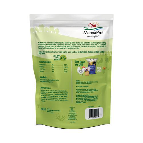 Manna Pro Farmhouse Favorites™ Triple Bug Mix Poultry Treats