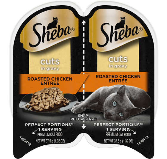 SHEBA® PERFECT PORTIONS™ Cuts in Gravy Roasted Chicken Entrée