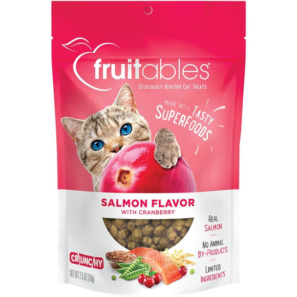 Fruitables Salmon Flavor with Cranberry Cat Treats