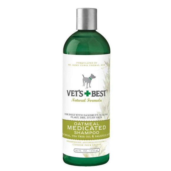 VET'S+BEST OATMEAL MEDICATED SHAMPOO FOR DOGS