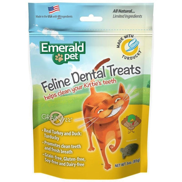 EMERALD PET DENTAL TREATS TURDUCKY FLAVOR FOR CATS