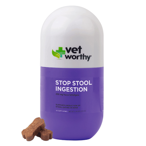 Vet Worthy Stop Stool Ingestion Liver Flavored Soft Chew for Dogs
