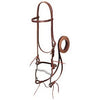 Horse Bridle, Burgundy Latigo Leather, 4-3/8-In. Curb Bit, 5-Ft. Reins, 5/8-In.