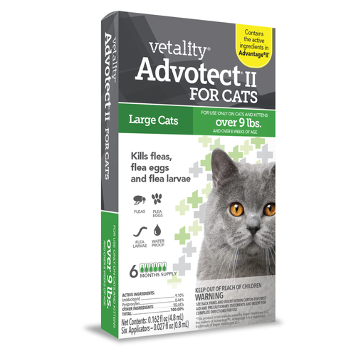 Vetality Advotect II for Cats (Greater than 9lbs 6ct)