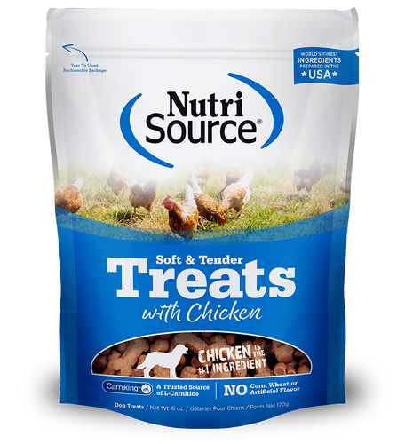 NutriSource® Soft & Tender Chicken Treats Dry Dog Treat