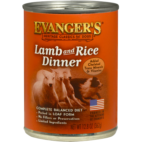 Evanger's Lamb & Rice Dinner