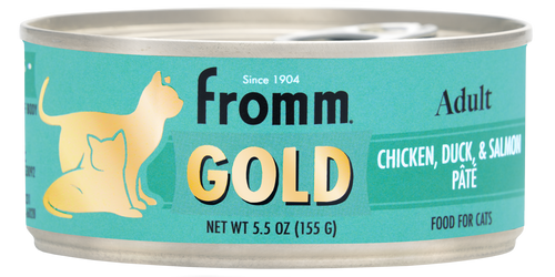 Fromm Gold Adult Chicken, Duck, & Salmon Pâté Cat Food (5.5 oz, Single Can)